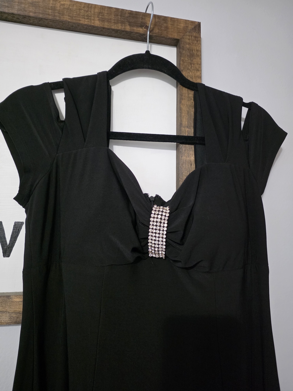 R & M RICHARDS Cold-Shoulder Tea-Length, Maxi - Picture 2 of 6